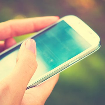 holding mobile phone smartphone antivirus